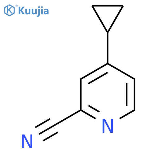 4-Cyclopropylpyridine-2-carbonitrile structure