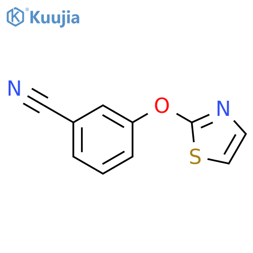 3-(1,3-thiazol-2-yloxy)benzonitrile structure