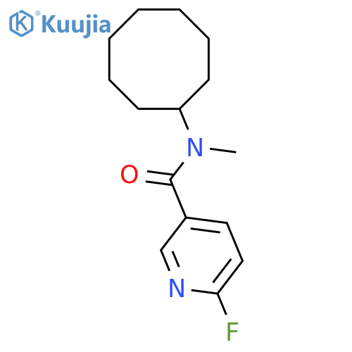 N-cyclooctyl-6-fluoro-N-methylpyridine-3-carboxamide structure