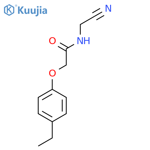 N-(cyanomethyl)-2-(4-ethylphenoxy)acetamide structure