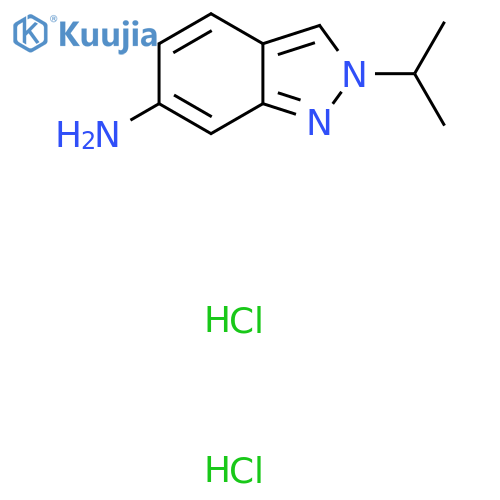 2-(propan-2-yl)-2,6-dihydro-1H-indazol-6-imine dihydrochloride structure