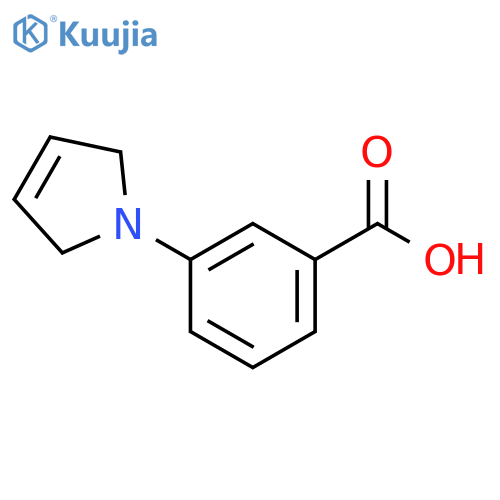3-(2,5-dihydro-1H-pyrrol-1-yl)benzoic acid structure