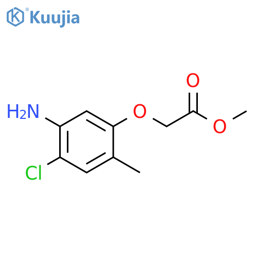 methyl 2-(5-amino-4-chloro-2-methylphenoxy)acetate structure
