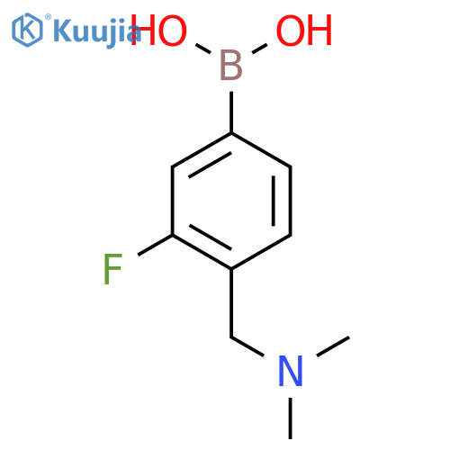 4-((Dimethylamino)methyl)-3-fluorophenylboronic acid structure