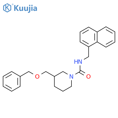 3-(benzyloxy)methyl-N-(naphthalen-1-yl)methylpiperidine-1-carboxamide structure