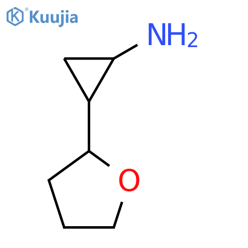 2-(oxolan-2-yl)cyclopropan-1-amine structure