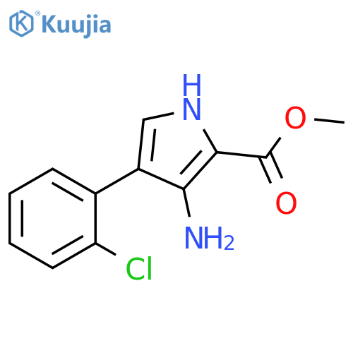 methyl 3-amino-4-(2-chlorophenyl)-1H-pyrrole-2-carboxylate structure