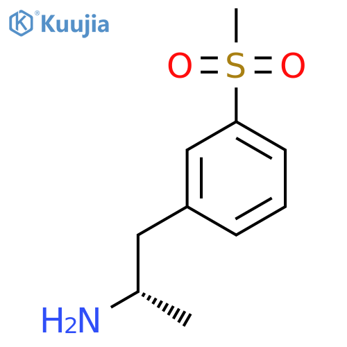 (2S)-1-(3-methanesulfonylphenyl)propan-2-amine structure