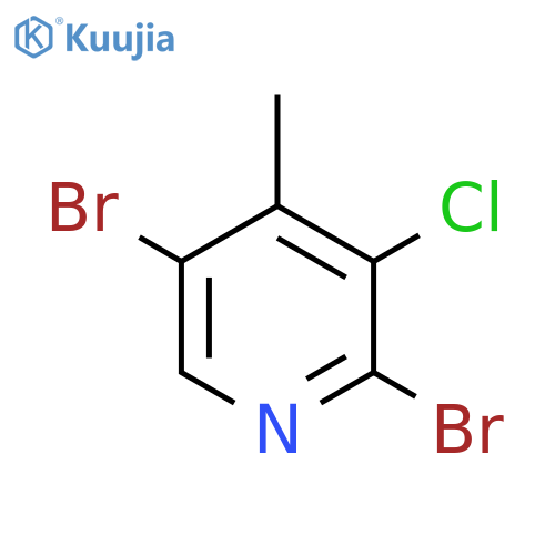 2,5-Dibromo-3-chloro-4-methylpyridine structure