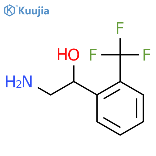 2-amino-1-2-(trifluoromethyl)phenylethan-1-ol structure
