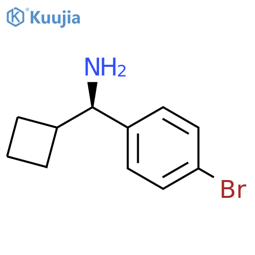 (R)-(4-bromophenyl)(cyclobutyl)methanamine structure