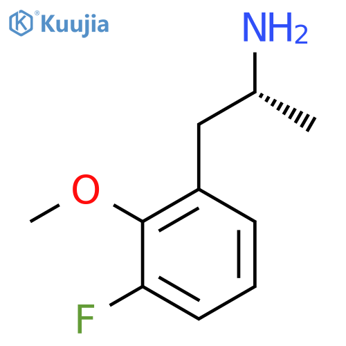 (2R)-1-(3-fluoro-2-methoxyphenyl)propan-2-amine structure