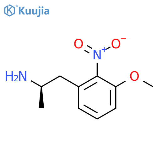 (2R)-1-(3-methoxy-2-nitrophenyl)propan-2-amine structure