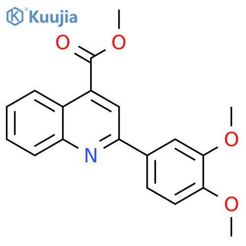 methyl 2-(3,4-dimethoxyphenyl)quinoline-4-carboxylate structure