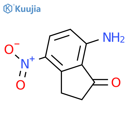 1H-Inden-1-one, 7-amino-2,3-dihydro-4-nitro- structure