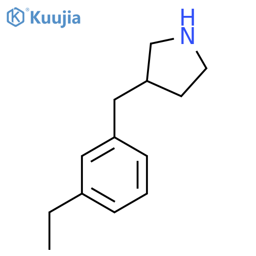 3-(3-ethylphenyl)methylpyrrolidine structure