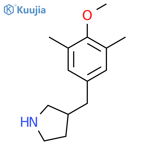 3-(4-methoxy-3,5-dimethylphenyl)methylpyrrolidine structure