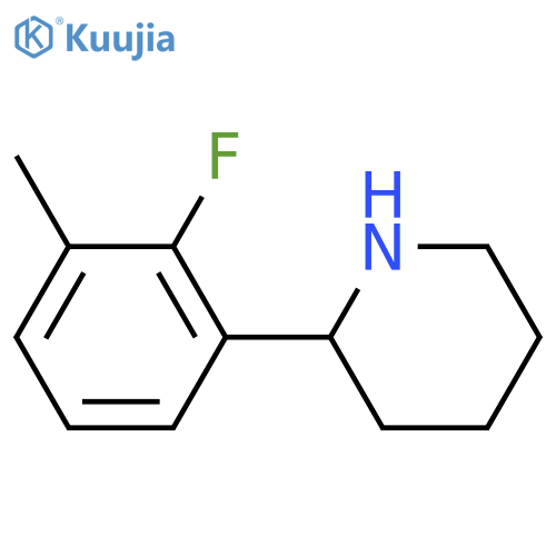 2-(2-fluoro-3-methylphenyl)piperidine structure