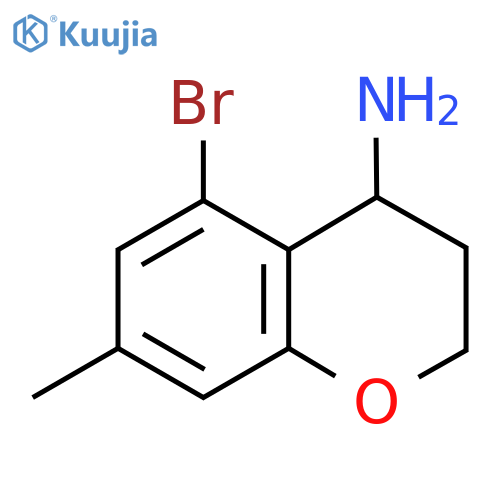 5-BROMO-7-METHYLCHROMANE-4-YLAMINE structure
