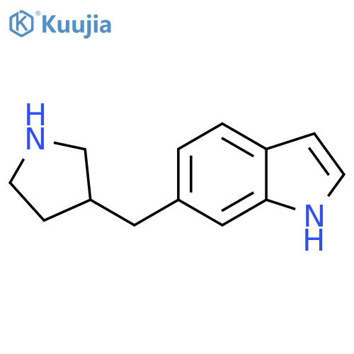 6-(pyrrolidin-3-yl)methyl-1H-indole structure