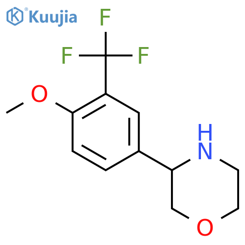 3-4-methoxy-3-(trifluoromethyl)phenylmorpholine structure