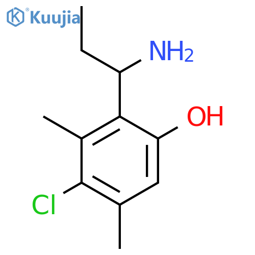 2-(1-Aminopropyl)-4-chloro-3,5-dimethylphenol structure
