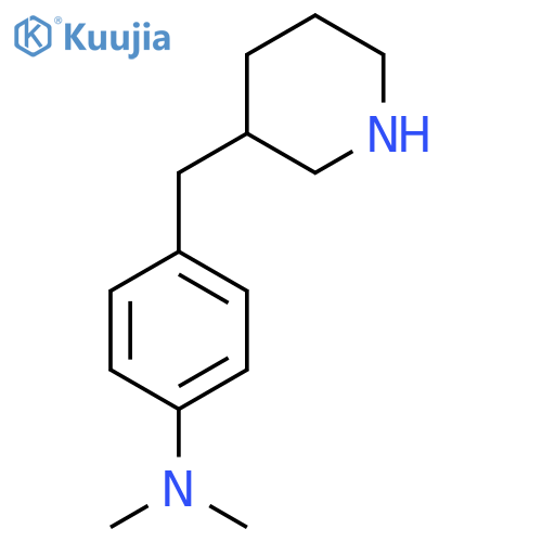 N,N-dimethyl-4-(piperidin-3-yl)methylaniline structure