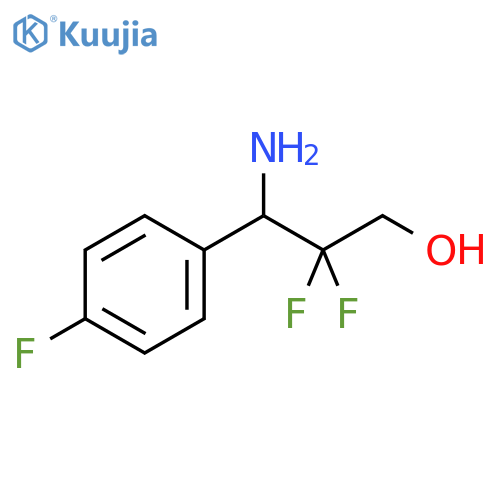 3-amino-2,2-difluoro-3-(4-fluorophenyl)propan-1-ol structure