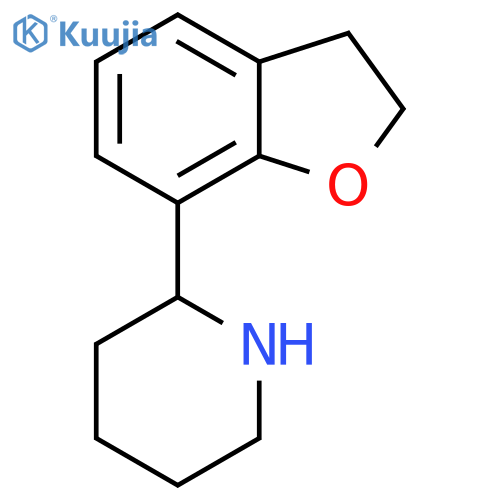 2-(2,3-dihydro-1-benzofuran-7-yl)piperidine structure