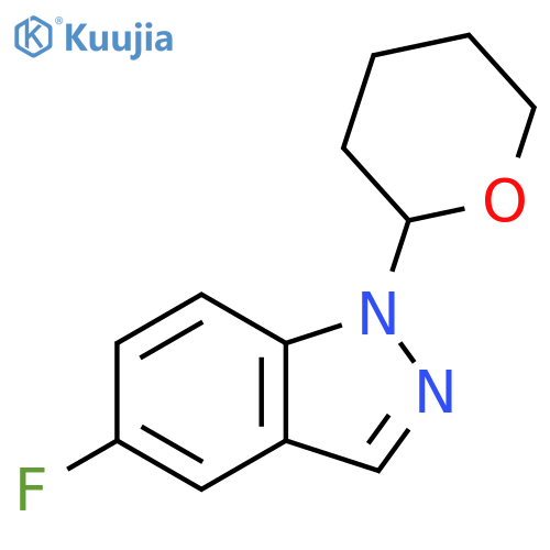 5-Fluoro-1-(tetrahydro-2H-pyran-2-yl)-1H-indazole structure