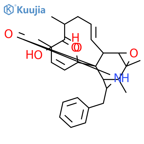 (1E,4S,6R,7E,9R,9aR,12S,12aR,13S,13aR,14aS,14bR)-6,9,12,12a,13,13a,14a,14b-octahydro-6,9-dihydroxy-4,6,13,13a-tetramethyl-12-(phenylmethyl)-3H-cycloundec[d]oxireno[f]isoindole-5,10(4H,11H)-dione structure