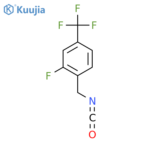 2-fluoro-1-(isocyanatomethyl)-4-(trifluoromethyl)benzene structure