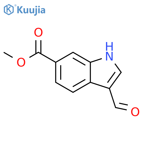Methyl 3-formylindole-6-carboxylate structure
