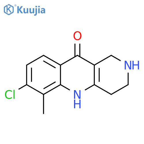 7-chloro-6-methyl-1H,2H,3H,4H,5H,10H-benzo[b]1,6-naphthyridin-10-one structure