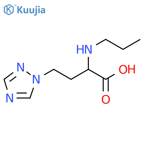 2-(propylamino)-4-(1H-1,2,4-triazol-1-yl)butanoic acid structure