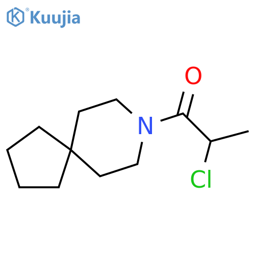 1-{8-azaspiro4.5decan-8-yl}-2-chloropropan-1-one structure