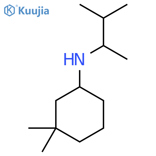 3,3-dimethyl-N-(3-methylbutan-2-yl)cyclohexan-1-amine structure
