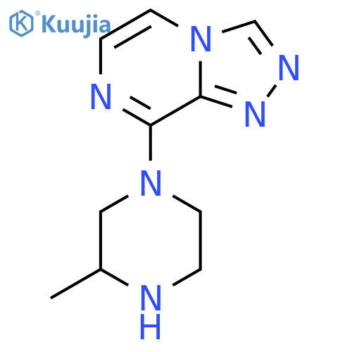 3-methyl-1-{[1,2,4]triazolo[4,3-a]pyrazin-8-yl}piperazine structure