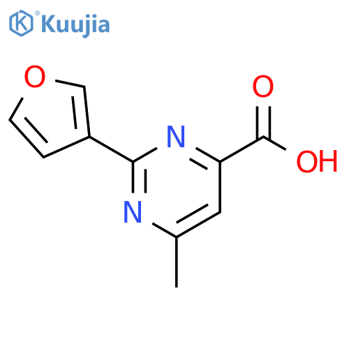 2-(Furan-3-yl)-6-methylpyrimidine-4-carboxylic Acid structure