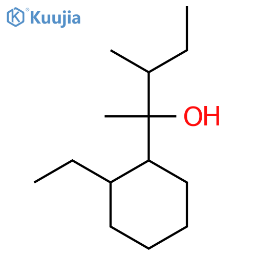 2-(2-Ethylcyclohexyl)-3-methylpentan-2-ol structure