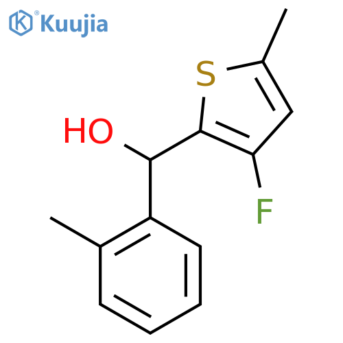 (3-Fluoro-5-methylthiophen-2-yl)(o-tolyl)methanol structure