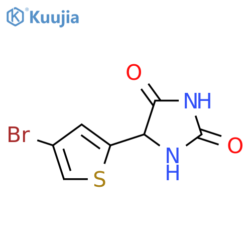 5-(4-Bromothiophen-2-yl)imidazolidine-2,4-dione structure