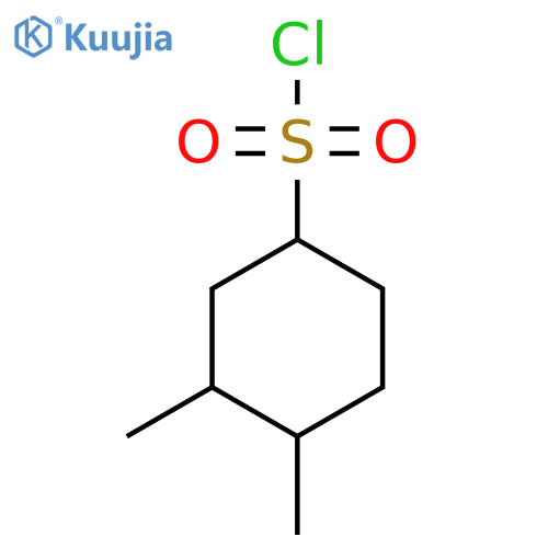 3,4-dimethylcyclohexane-1-sulfonyl chloride structure