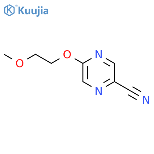 5-(2-methoxyethoxy)pyrazine-2-carbonitrile structure
