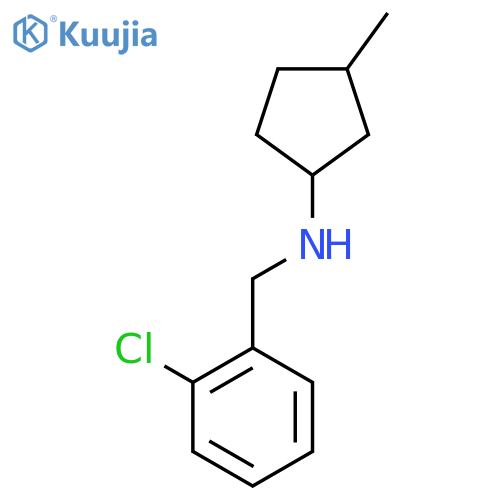 N-(2-chlorophenyl)methyl-3-methylcyclopentan-1-amine structure