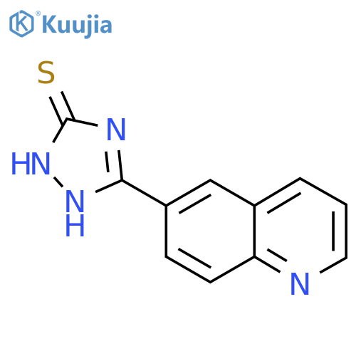 5-(quinolin-6-yl)-4H-1,2,4-triazole-3-thiol structure