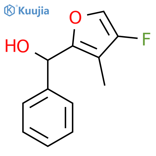 (4-fluoro-3-methylphenyl)-(furan-2-yl)methanol structure