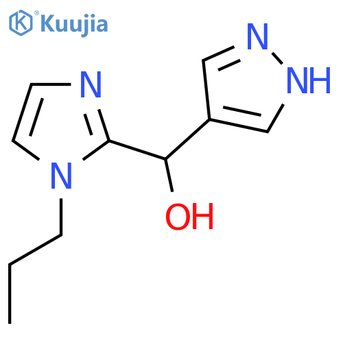 (1-propyl-1H-imidazol-2-yl)(1H-pyrazol-4-yl)methanol structure