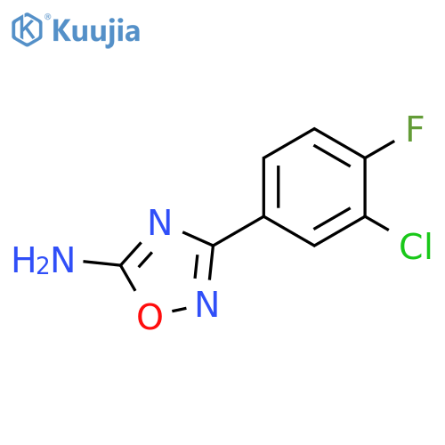 1,2,4-Oxadiazol-5-amine, 3-(3-chloro-4-fluorophenyl)- structure