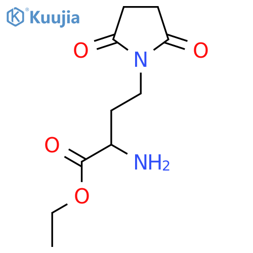 ethyl 2-amino-4-(2,5-dioxopyrrolidin-1-yl)butanoate structure